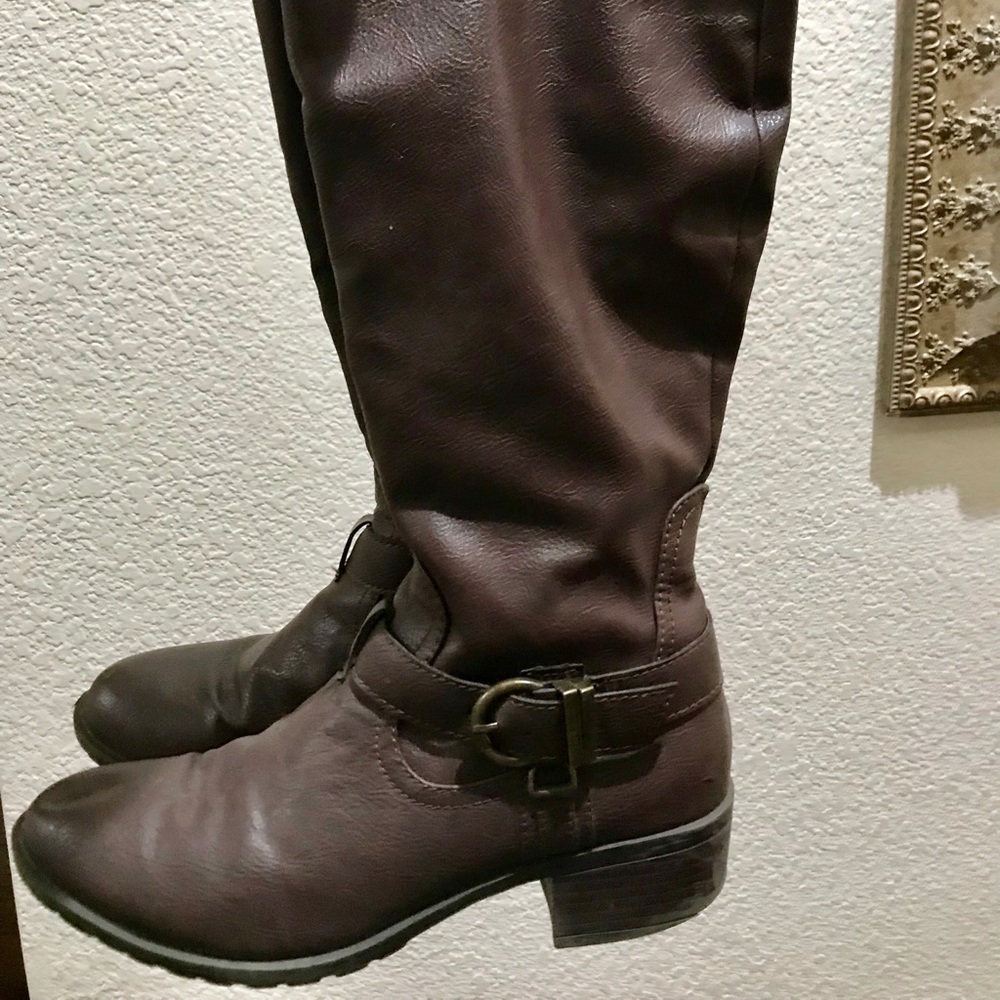 Brown Boots Knee High